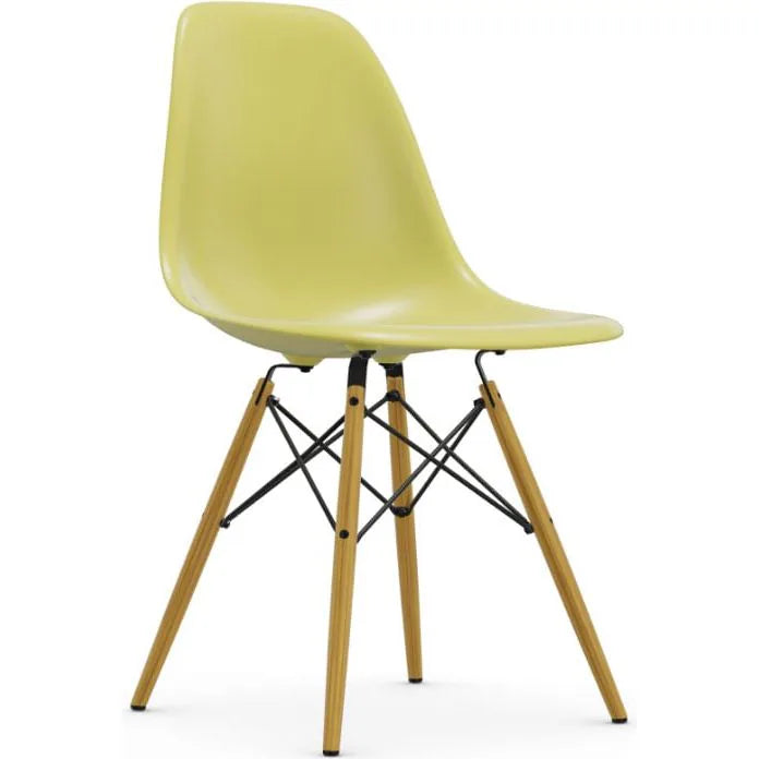 Photo of Eames Plastic Chair DSW - 23 Ice Grey - Golden Maple - Metal/wood/plastic
