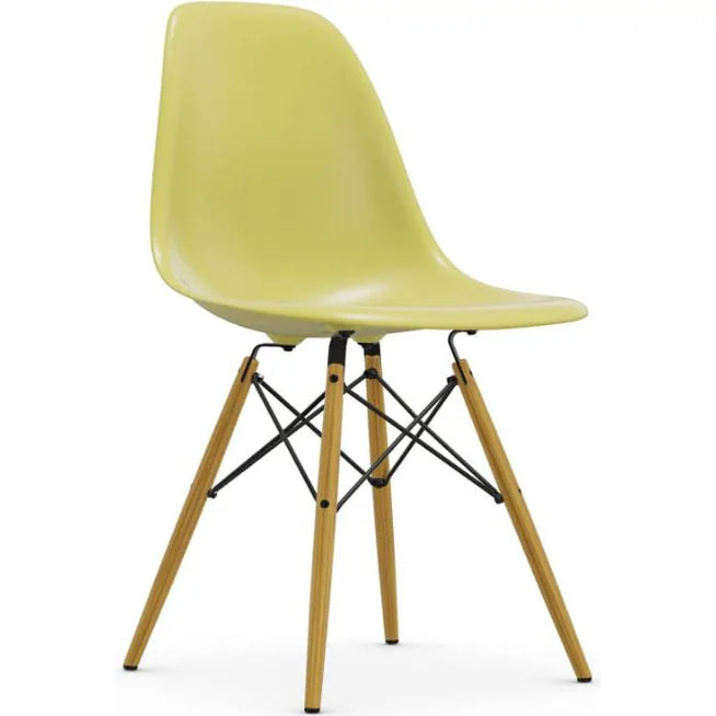Photo of Eames Plastic Chair DSW - 23 Ice Grey - Golden Maple - Metal/wood/plastic