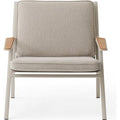 Thumbnail photo of 713 Outdoor Open-air Lounge Chair Sh: 37 Cm - Beige
