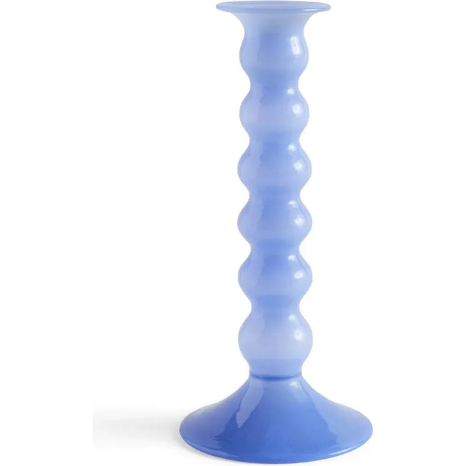 Photo of Wavy Candle Holder Large 21 Cm Jade Light Blue