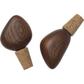 Thumbnail photo of Cairn Wine Stoppers - Set Of 2 - Vintilbehør - Dark Brown - W6,8 X H9,6 X D9,3 Cm