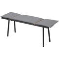 Thumbnail photo of Georg Bench Black lacquered - Benches - Leather/wood/wool
