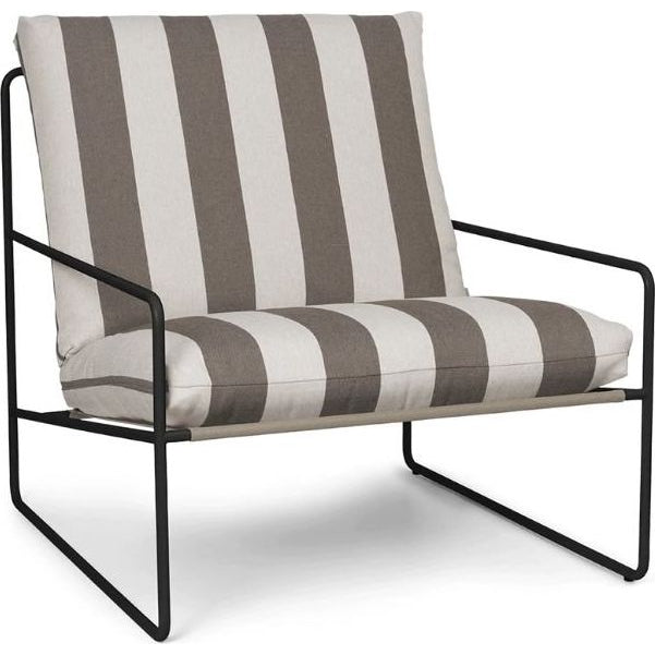 Photo of Desert 1-seater - Lænestol - Stripe - Cashmere/chocolate - W79 X H78 X D85 X Sh30 Cm