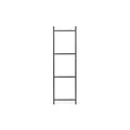 Thumbnail photo of Punctual | Ladder - Reolsystem - 4 Step / Anthracite - W2 X D42 X H142 Cm