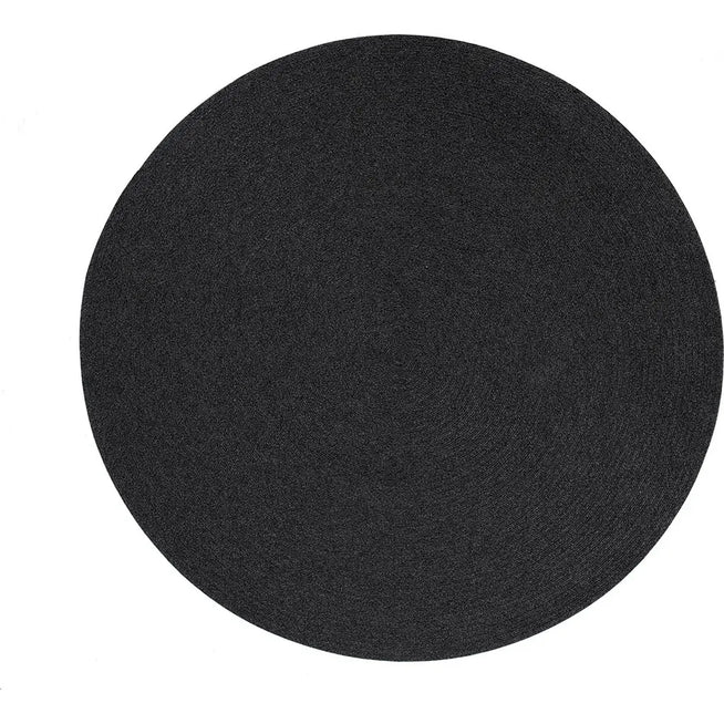 Photo of Circle Rug Round Dark Grey