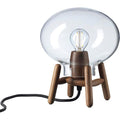 Thumbnail photo of U6 Hiti Mini Border Lamp H: 22.2 cm - Valnød/klar Glas