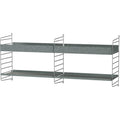 Thumbnail photo of String Wall Rack 50 x 30 cm - Galvanized 2-pack - Outdoor Storage - Nils Strinning