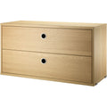 Thumbnail photo of String drawer unit 78x30, oak - shelving - Nils Strinning - wood-coloured - wood