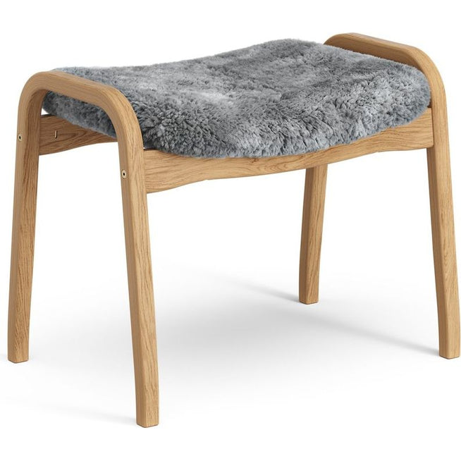 Photo of Lamino Foot Stool Oiled Oak/sheep Skin