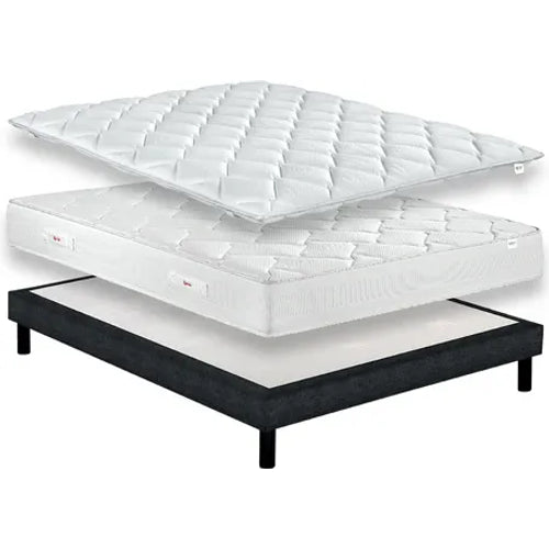 Photo of Full Bed - Box Springs Mattress Overlay Mattress