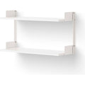Thumbnail photo of New Works Wall Shelf - Hylde - 46 - White / White - H46 X W83.5 X D30.5 Cm