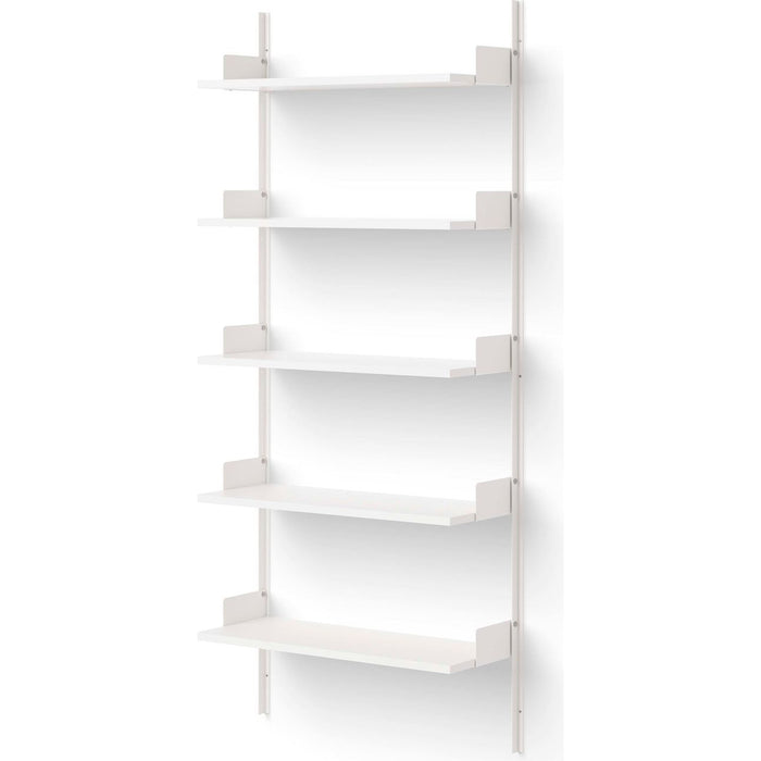 Photo of New Works Wall Shelf - Hylde - 190 - White / White - H190 X W83.5 X D30.5 Cm