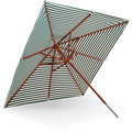 Thumbnail photo of Messina 300 X 300 Cm Light Apricot / Dark Green Stripe - Parasoll - Skagerak Design Team