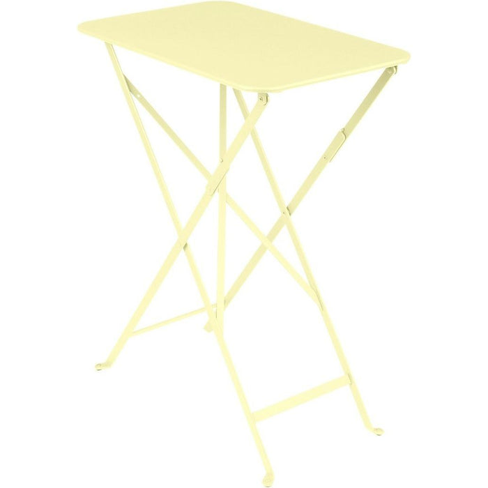 Photo of Bistro Table 37x57 cm Frosted Lemon A6 - Outdoor Dining Table - Yellow - Metal
