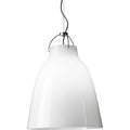Thumbnail photo of Caravaggio 2 Pendant White Opal Glass-grey Textile Cord
