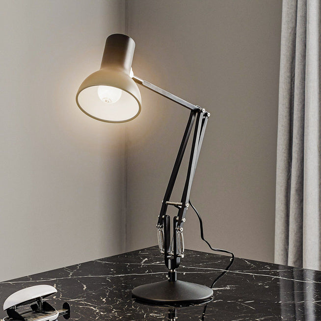 Photo of Type 75 Mini Desk Lamp Jet Black - Desk Lamps - Sir Kenneth Grange - Black