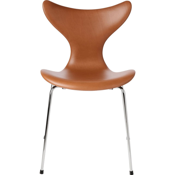Photo of 3108 Lily, Leather, Grace Walnut - Dining chairs - Arne Jacobsen - Brown - Leather/metal/wood