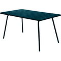 Thumbnail photo of Luxembourg Table 143 x 80 cm, Acapulco Blue - Outdoor dining table - Frédéric Sofia - Blue - Metal