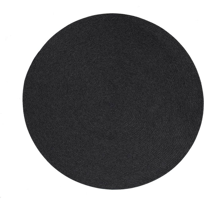 Photo of Circle Rug Round Dark Grey