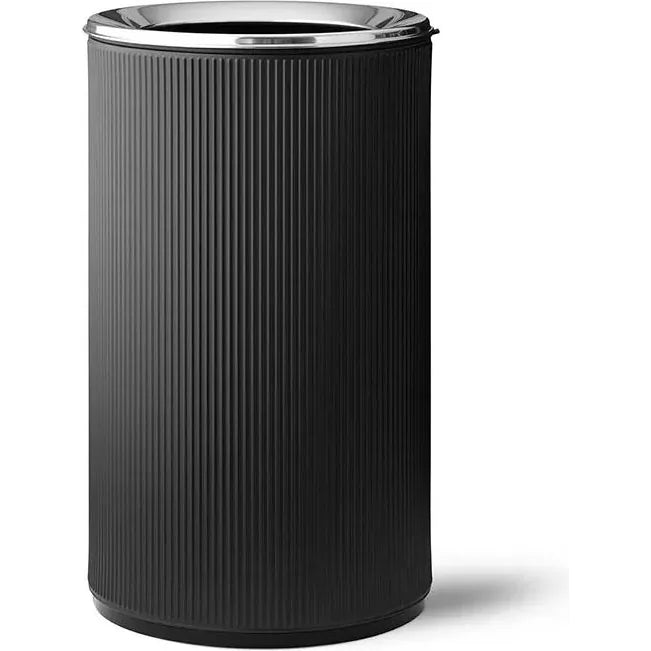 Photo of Vipp19 Papperskorg Med Kant 60 L Black-stainless Steel