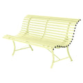 Thumbnail photo of Louisiane Bench 150 cm Frosted Lemon A6 - Garden Benches - Yellow - Metal