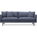Calmo Sofa 80 5622 By Hugo Passos - 2 Personers Sofa - Rime 231 / Black - W170 X D90 X H75,5 X Sh41 Cm