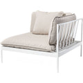 Thumbnail photo of Bönan Lounge End Sofa, Light Grey Aluminum Frame, Cushion Dark Grey Sunbrella Sling - Utomhussoffor - Studio Norrlandet