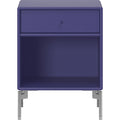 Thumbnail photo of Dream Nightstand - Monarch / Matt Chrome Legs - Bedside Table - Peter J. Lassen - Blue - Mdf