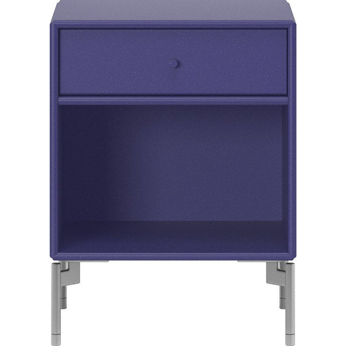 Photo of Dream Nightstand - Monarch / Matt Chrome Legs - Bedside Table - Peter J. Lassen - Blue - Mdf