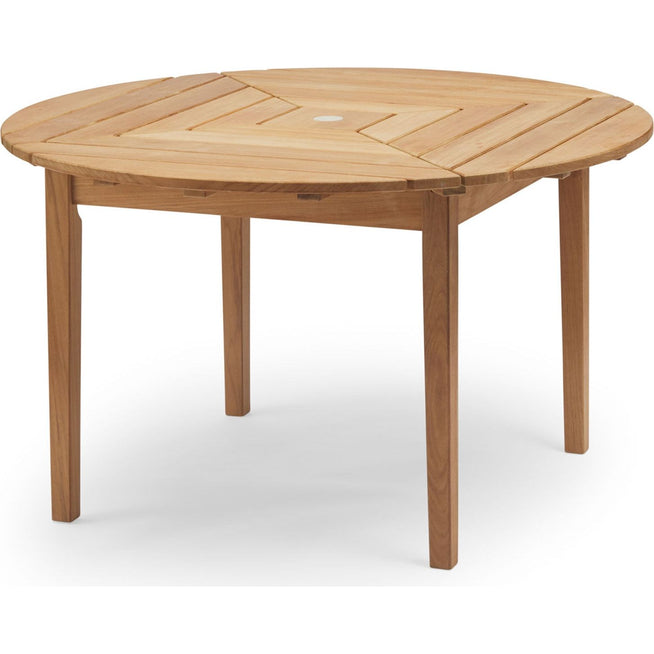 Photo of Drachmann Round Table - Outdoor Dining Table - Bernt Santesson - Wood Coloured - Wood