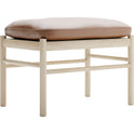 Carl Hansen - Ow149F - Colonial Footstool, Soaped Oak, Leather Group B Thor