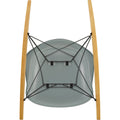 Eames Plastic Armchair Rar - 24 Light Grey - Basic Dark Base - Golden Maple - Matstolar - Charles & Ray Eames - Grå - Metall/trä/plast