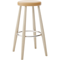 Carl Hansen - Ch56 High Stool, Soaped Oak, Leather Group A Loke - 7050 - Bar stools & bar stools - Hans J. Wegner - Wood - Leather/metal/wood