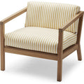Thumbnail photo of Virkelyst Chair, Teak, Fossflakes Padding, Outdoor Textile /