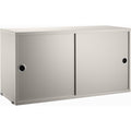 Thumbnail photo of String Cabinets/sliding doors 78x30, Beige - Shelving - Nils Strinning - Beige - Mdf/metal