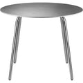 Thumbnail photo of M21 Brick Garden Table Ø: 90 cm - Stainless Steel/Stone