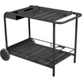 Luxembourg Side Bar/trolley Bar, Liquorice - Small Tables & Outdoor Side Tables - Frédéric Sofia - Black - Metal