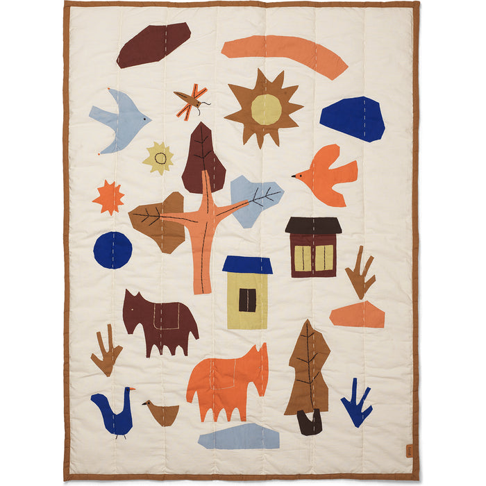 Photo of Village Quilted Rug - Rug - Multi - W110 x D1 x H80 cm