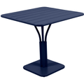 Thumbnail photo of Luxembourg Pedestal Table 80x80 cm Deep Blue 92 - Outdoor Dining Table - Frédéric Sofia - Blue - Metal