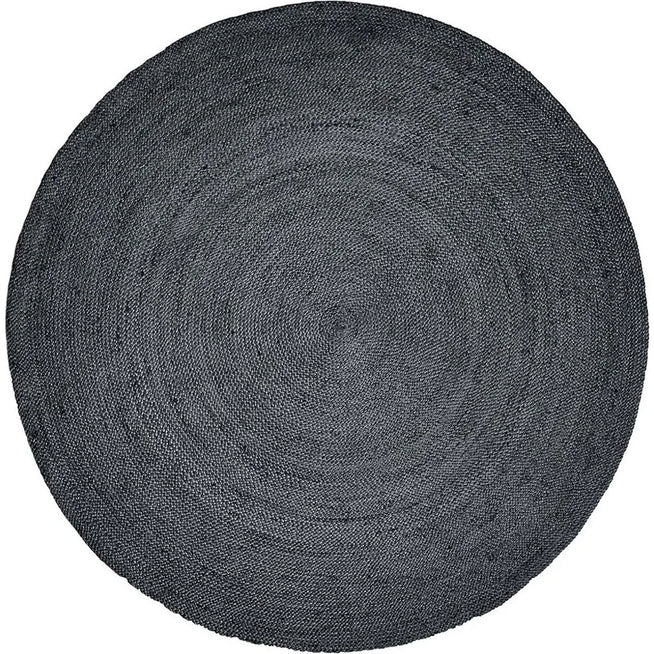 Photo of Jute Round Rug - Black
