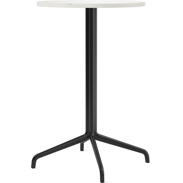 Photo of Harbour Column Dining Table 4-star - Black/off White - Ø60 Cm - Matbord - Norm Architects - Svart,vit - Metall/sten