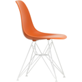 Eames Plastic Chair Dsr - 43 Rusty Orange - White Base - Matstolar - Charles & Ray Eames - Orange - Metall/plast