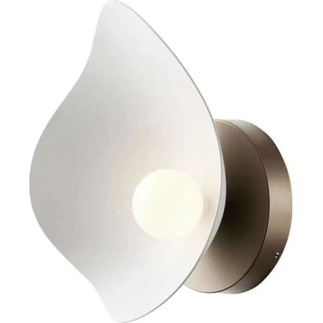 Photo of Florii 1 Wall Lamp Dark Bronze/white