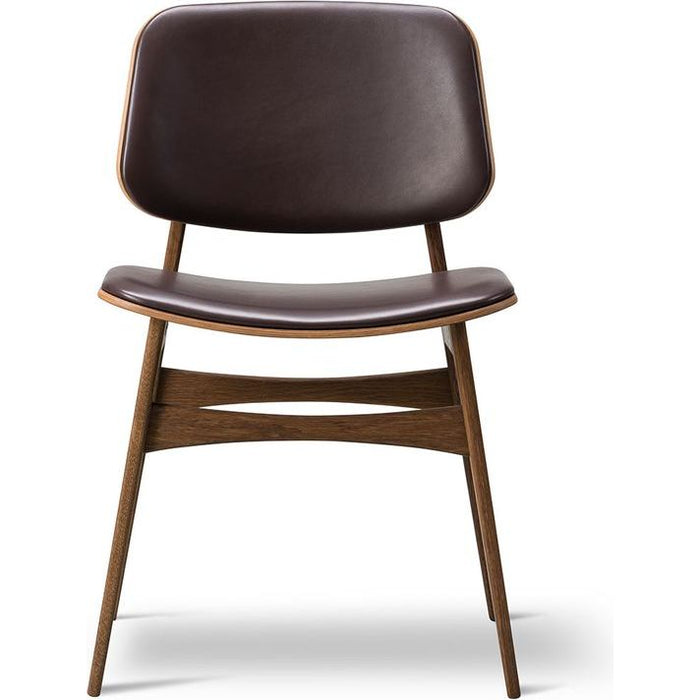 Photo of Søborg 3052 Wood Base Chair - Front Upholstered