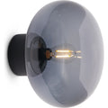 Thumbnail photo of Karl-johan Wall Lamp Black Stain Oak/smoke Glass
