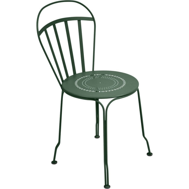 Photo of Louvre Chair Cedar Green 02 - Outdoor dining chairs - Green - Metal