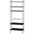 Thumbnail photo of String Floor Headboard 200, Black, 2-pack - Shelving - Nils Strinning - Black - Metal