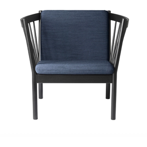 Photo of J146 Easy Armchair - Black lacquered oak