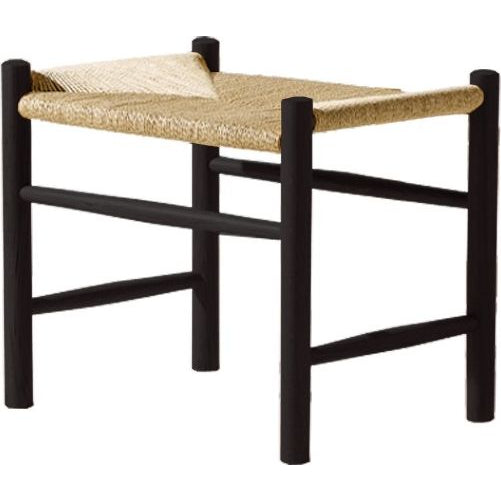 Photo of J16 Stool Natural-Black Lacquered Oak