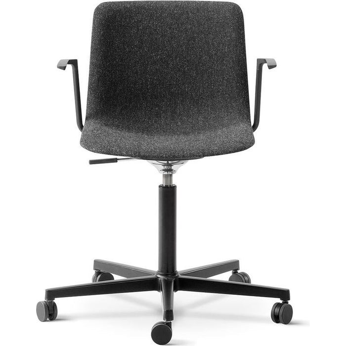 Photo of Pato Office Armchair 4032 By Welling/ludvik - Full Upholstery - Kontorstol - Hallingdal 180 - W69 X D62,5 X H78-90 X Sh44-56 Cm